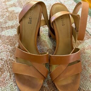 Soludos Women's Brown Strappy Heels